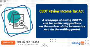 CBDT Review income tax social FilingIn