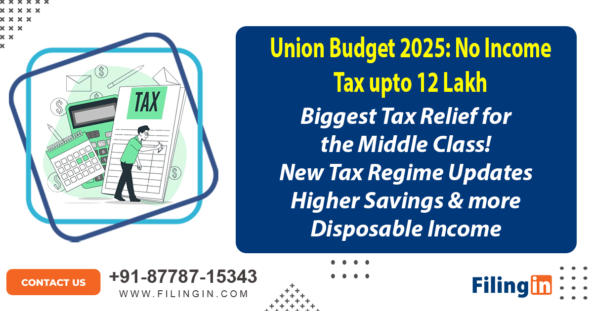 Union Budget 2025, Income Tax Exemption ₹12 Lakh, New Tax Regime India 2025