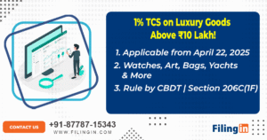 CBDT Announces 1% TCS on Luxury Goods Above ₹10 Lakh