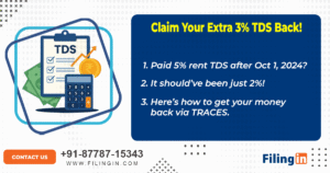 Reclaim 5% TDS Deducted on Rent: A Simple Step-by-Step Guide