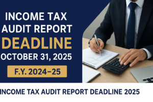 Income Tax Audit Report Deadline 2025: Don’t Miss the October 31 Deadline for FY 2024-25