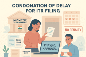 Condonation of Delay for ITR Filing
