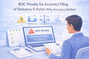 ROC Penalty for Incorrect Filing of Statutory E-Forms: Critical Compliance Mistakes Companies Must Avoid 2026 ROC penalty for incorrect filing