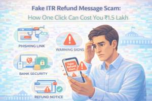Fake ITR refund message