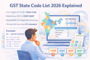 GST State Code List 2026
