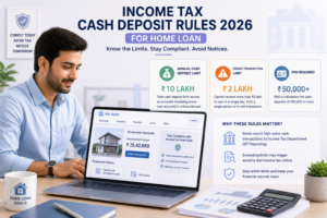 Income Tax Cash Deposit Rules 2026 for Home Loan: Avoid Costly Mistakes & Tax Notices Income Tax Cash Deposit Rules 2026